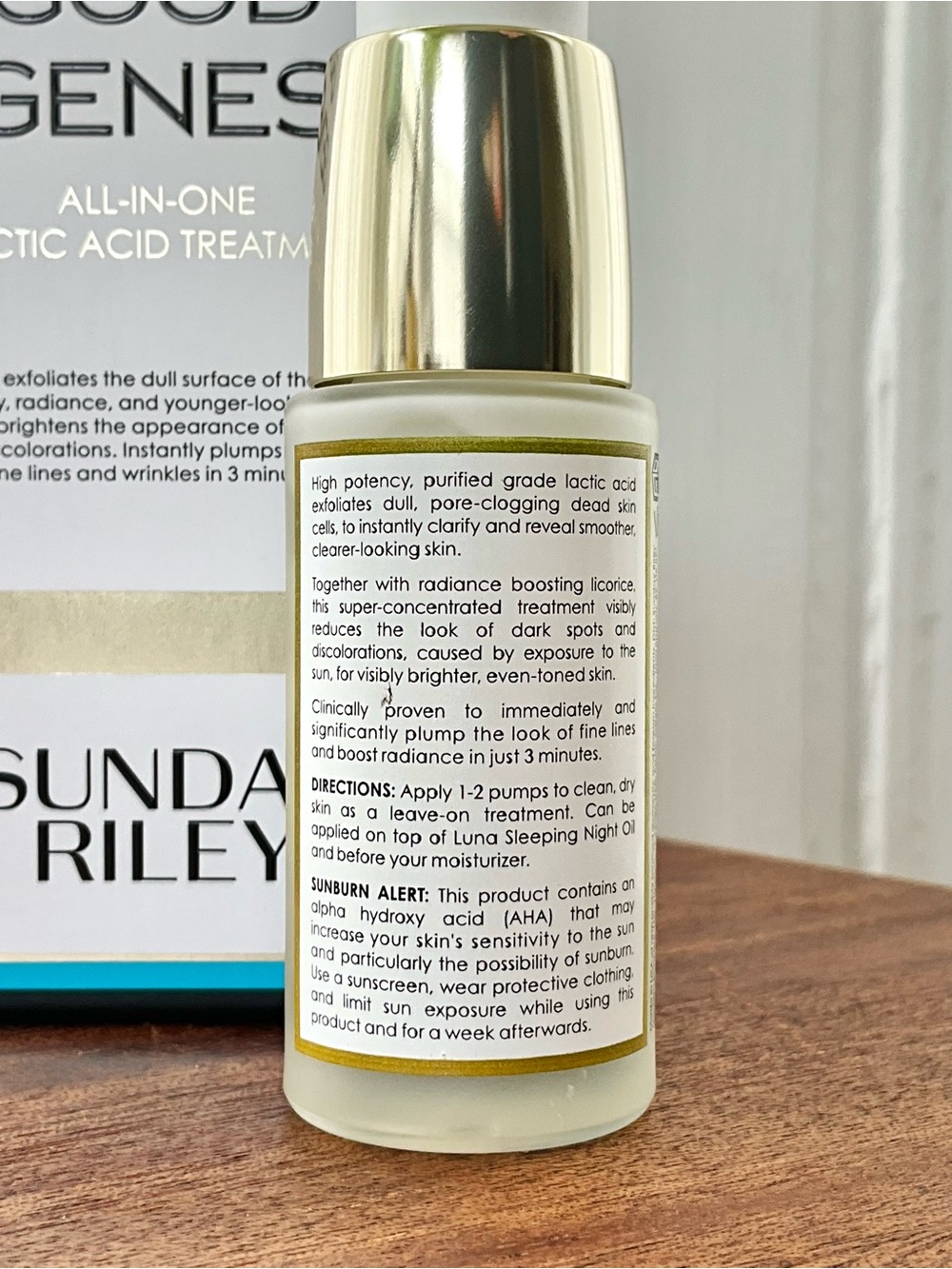 (1 oz) Sunday Riley Good Genes Lactic Acid Serum ~60% Full - Picture 4 of 5